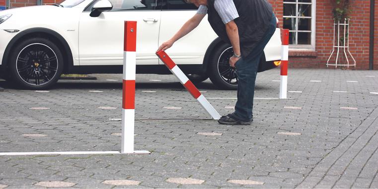 fold down bollards