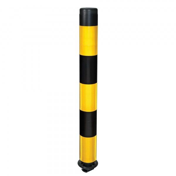 FlexPin Reflective Flexible Post (Black/Yellow) - 1000mm