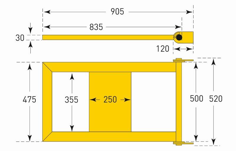 Black Bull Medium Duty Railing System - INDOOR