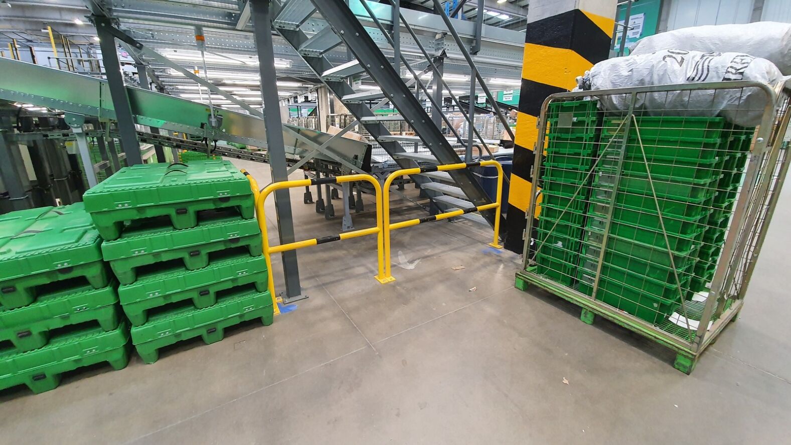 Black Bull Steel Hoop Guards protecting restricted area