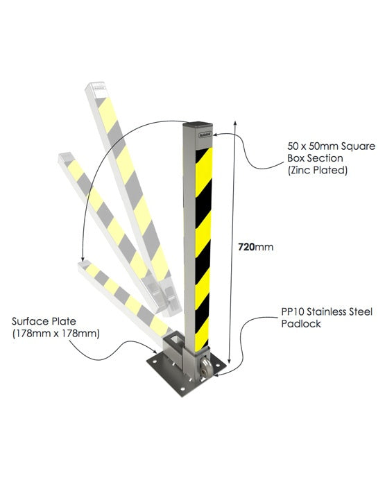 BudgetBollard Compact Removable Parking Post