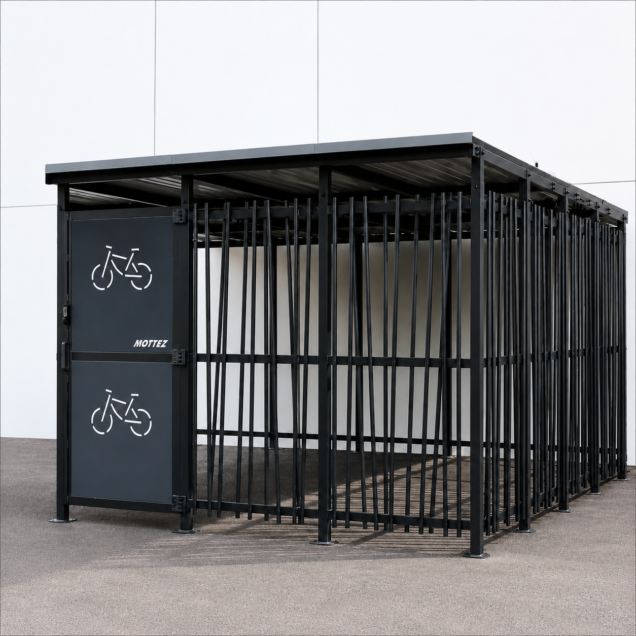 Cubic Secure Bike Shelter (Bamboo Design)
