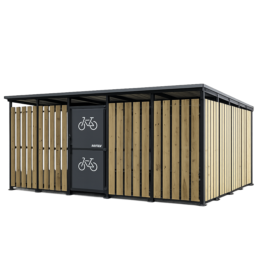 Cubic Secure Bike Shelter
