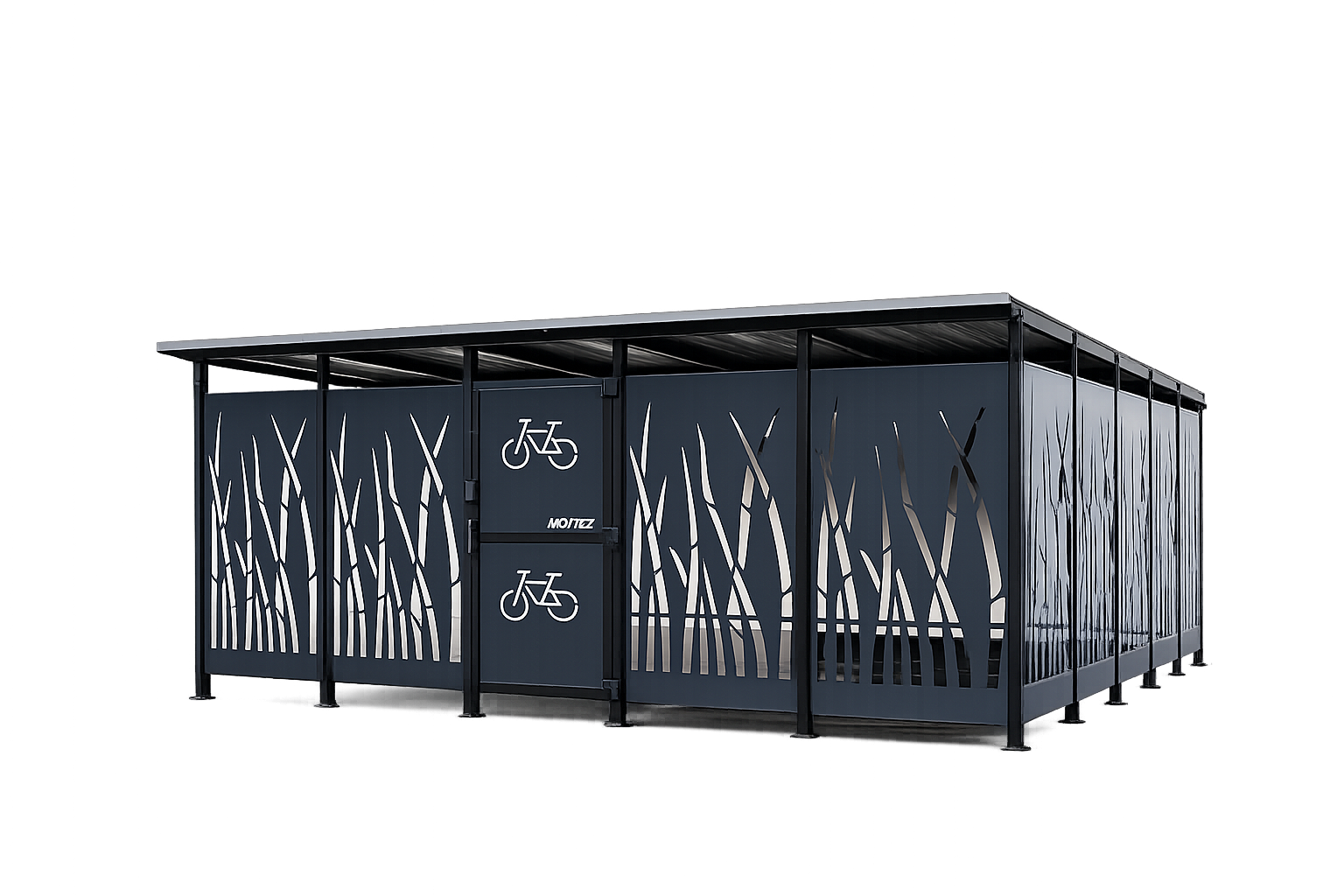 Cubic Secure Bike Shelter (Reed Design)