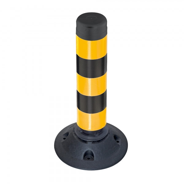 FlexPin Reflective Flexible Post (Black/Yellow) - 460mm