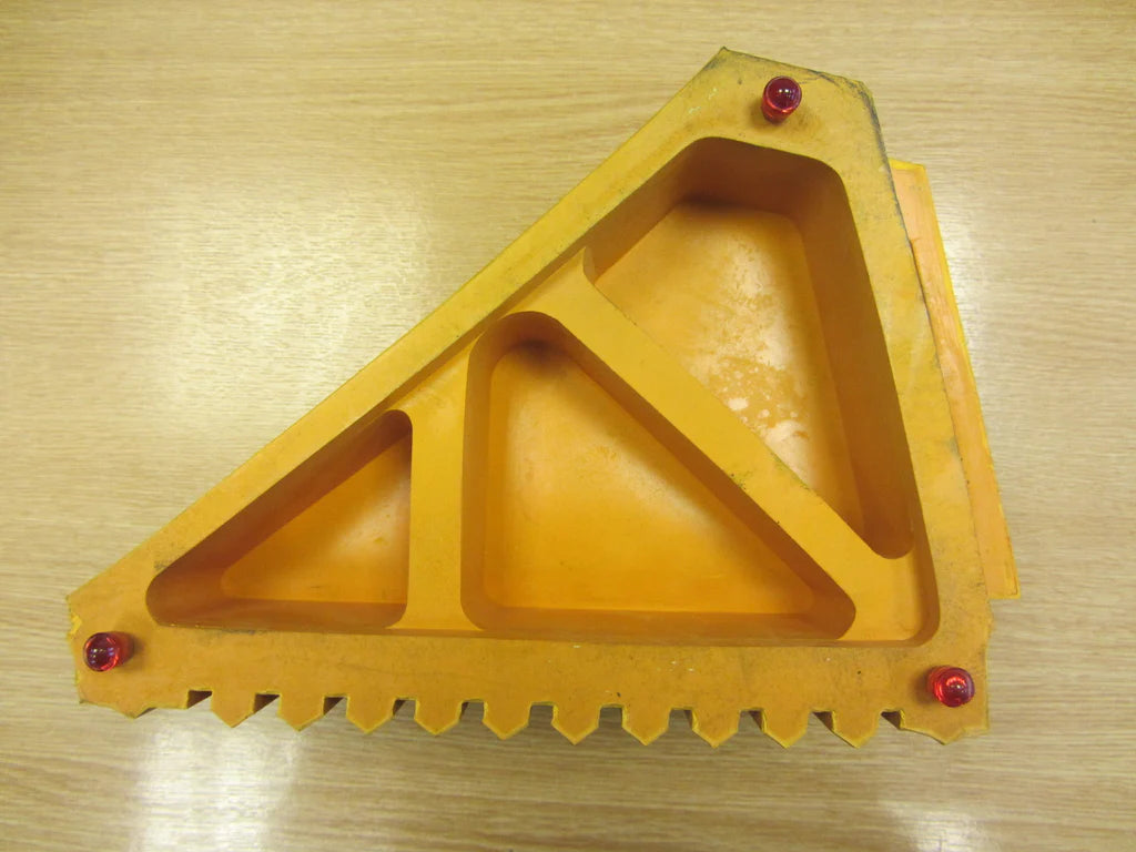 GHP Yellow Wheel Chock - 12