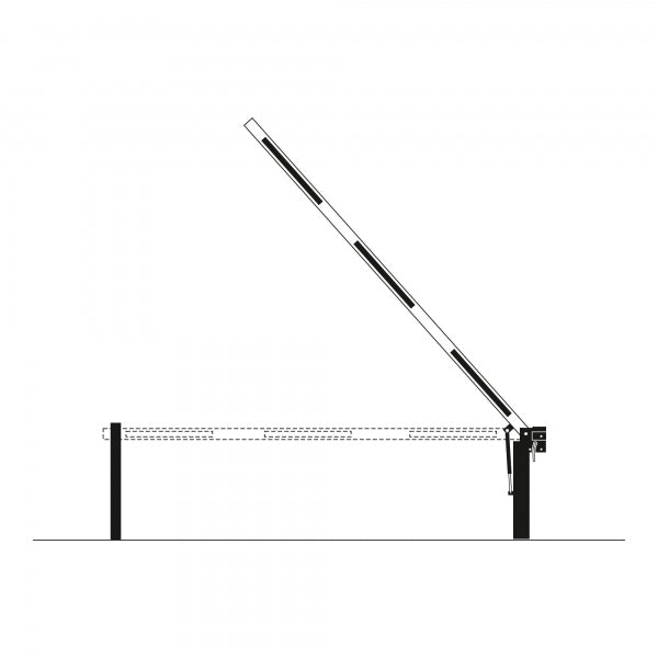 Compact Access Barrier Gate - Gas Assist