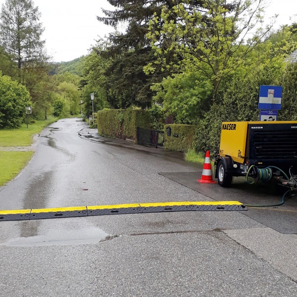 HR2 Cable Protection Ramp across a road