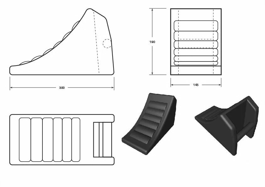 Handled GHP Wheel Chock