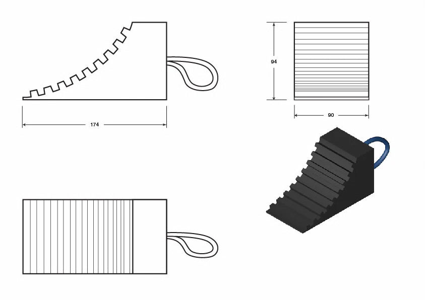 Small GHP Wheel Chock