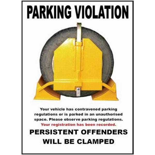 Parking Violation Sticker - Roll of 150