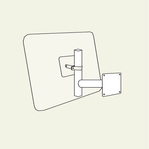 Convex Mirror Bracket - Vertical Surfaces