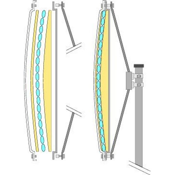 Durabel IceFree Stainless Steel Traffic Mirror