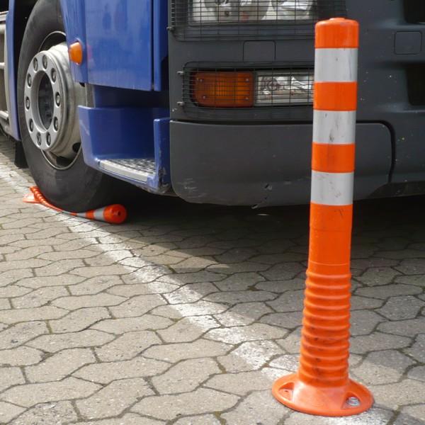 FlexBrite™ Flexible Bollard 1000mm (Orange/White)