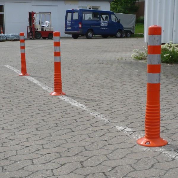 FlexBrite™ Flexible Bollard 1000mm (Orange/White)