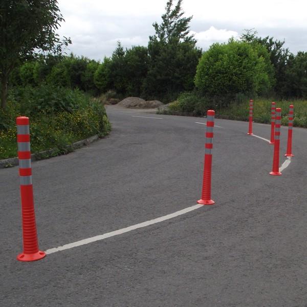 FlexBrite™ Flexible Bollard 1000mm (Orange/White)