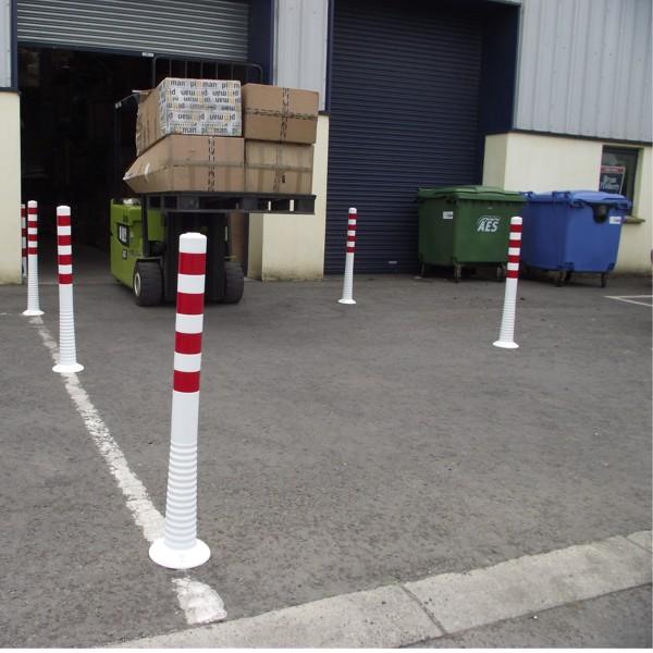 FlexBrite™ Flexible Bollard 1000mm (White/Red)