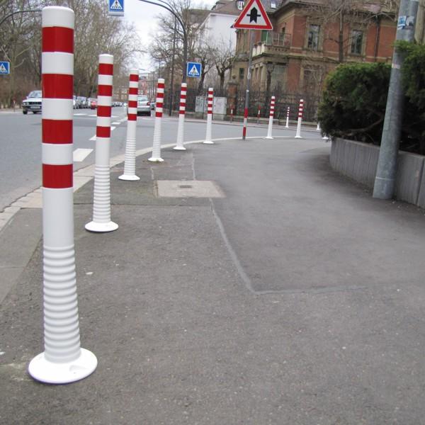 FlexBrite™ Flexible Bollard 1000mm (White/Red)