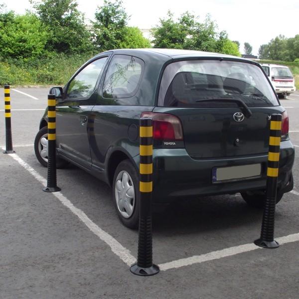 FlexBrite™ Flexible Bollard 1000mm (Black/Yellow)