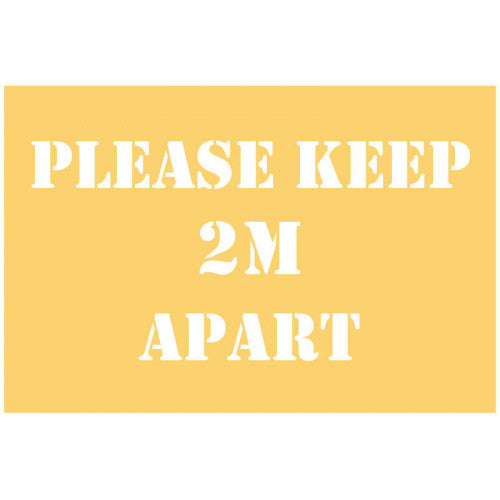Stencil Kit - Please Keep 2m Apart