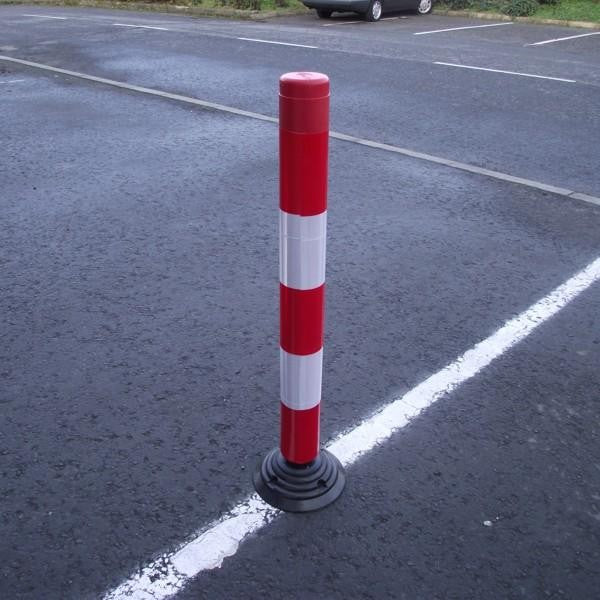 FlexPin Reflective Flexible Post (Red/White) - 1000mm