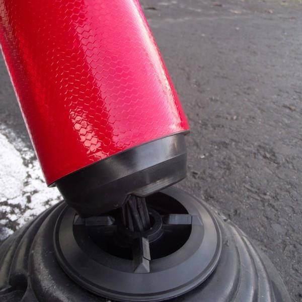 FlexPin Reflective Flexible Post (Red/White) - 1000mm