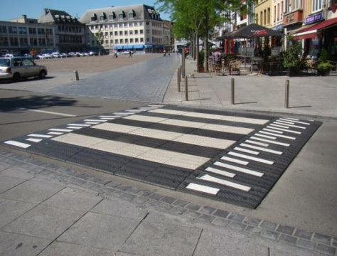 XPT - Modular Rubber Pedestrian Crossing Speed Table