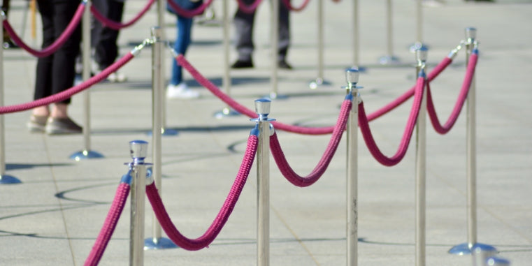 Installing Rope Barriers Rope Barriers Rope Posts Barrier Ropes UK