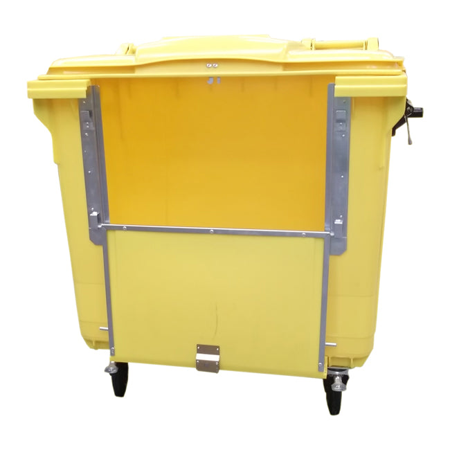 Drop Fronted Wheeled Bins With Lid Lock
