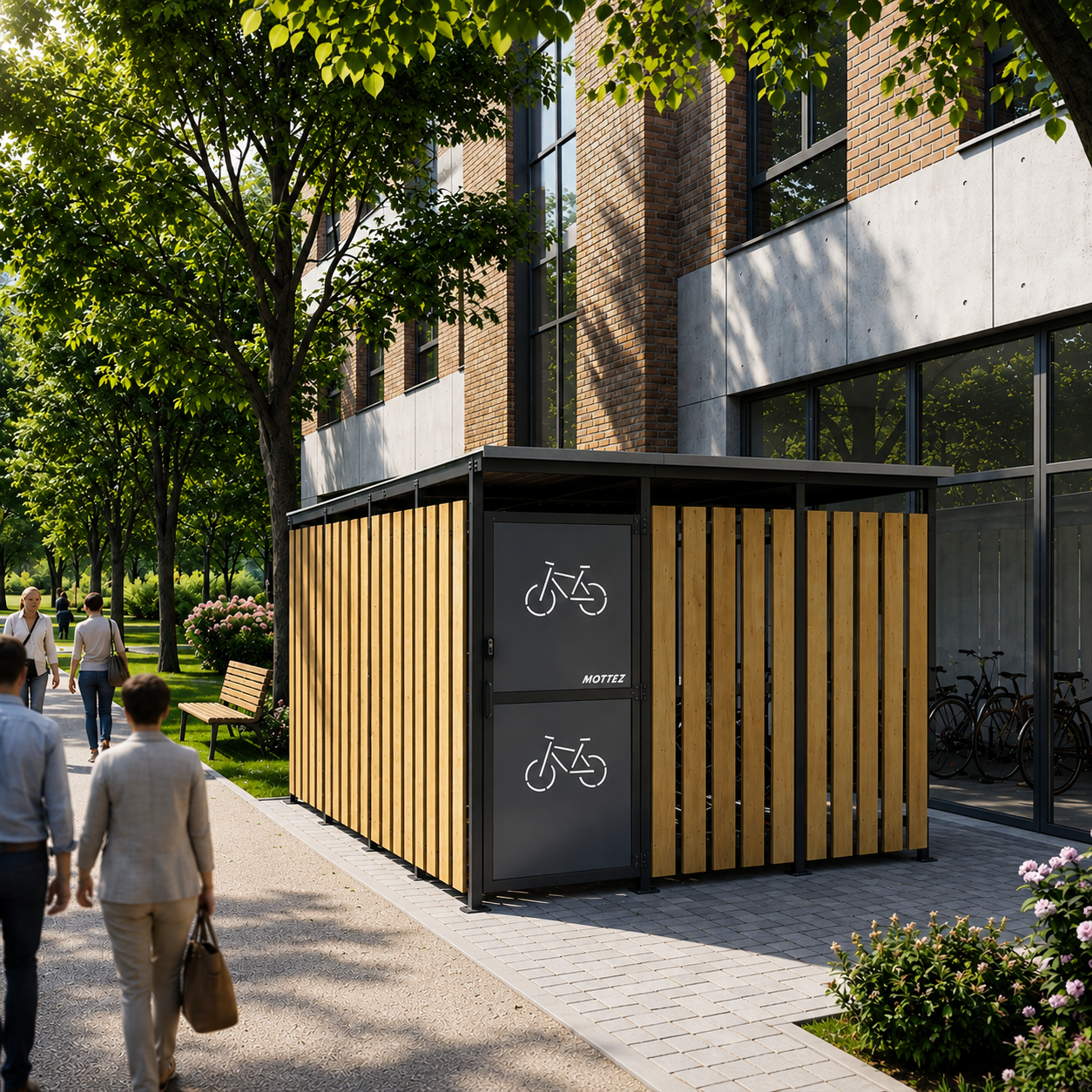 Cubic Secure Bike Shelter