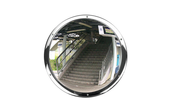 Convex mirror at stairway