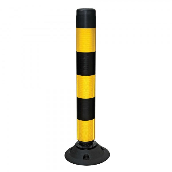 FlexPin Reflective Flexible Post (Black/Yellow) - 760mm