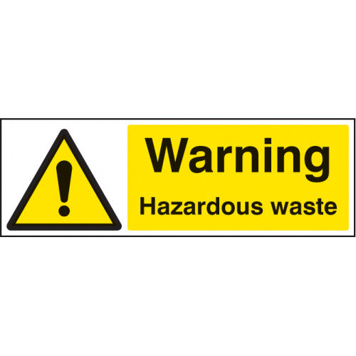 Hazardous Waste Safety Sign