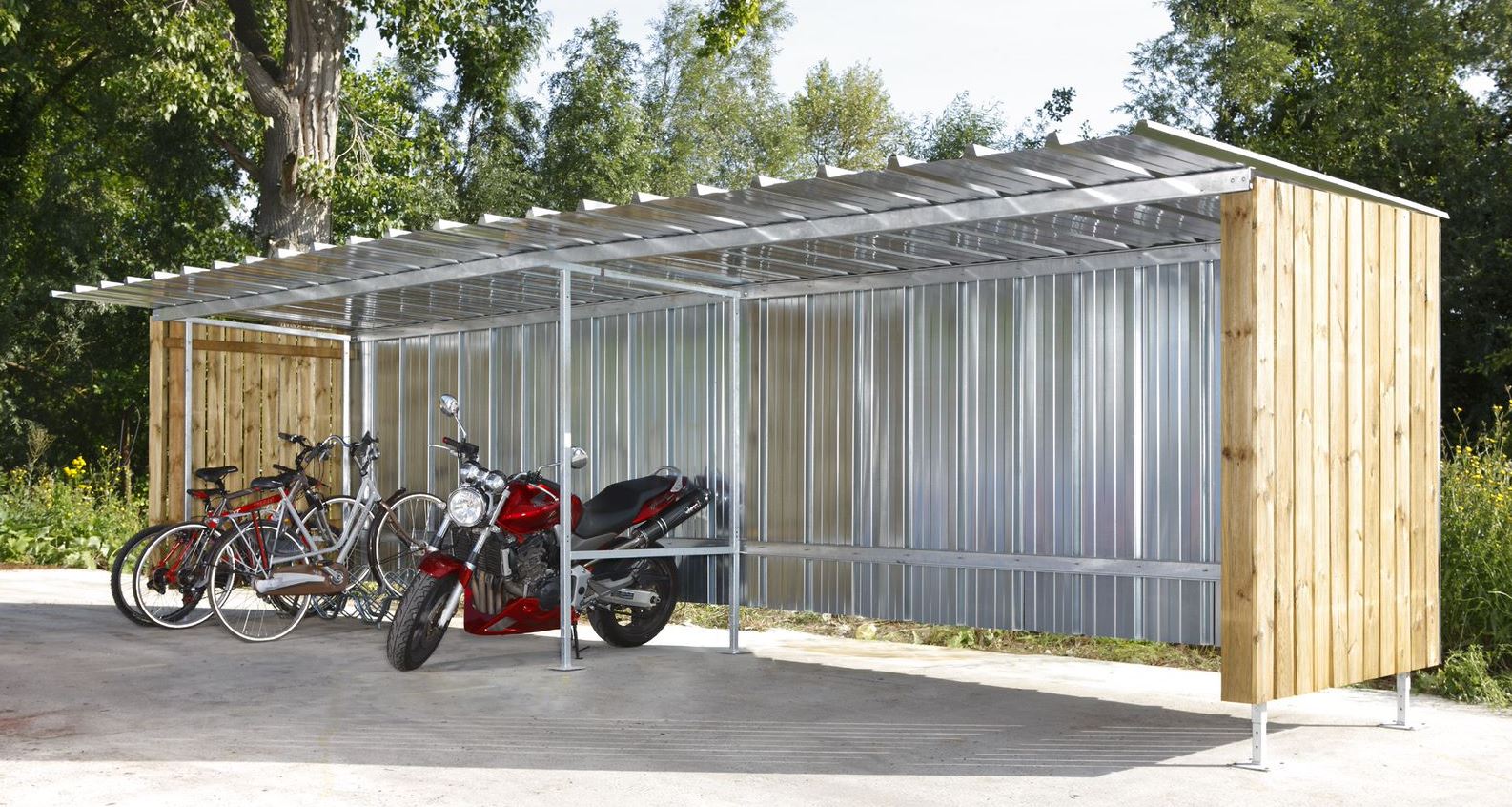 Laragh Wood and Steel Bike Shelter | Pittman