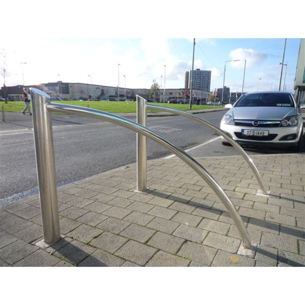 Arched Armadillo Bicycle Stand Stainless Steel