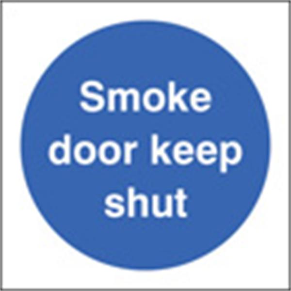 Smoke Door Keep Shut Door Sign