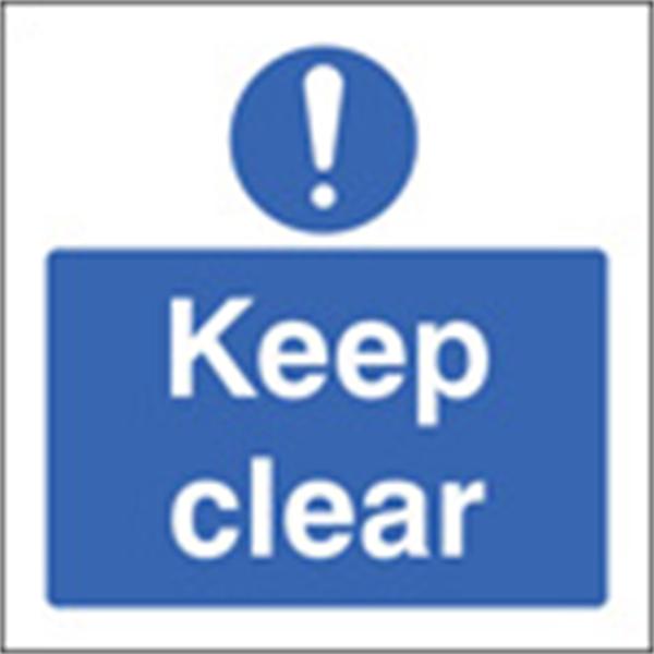 Keep Clear For Emergency Vehicles Door Sign