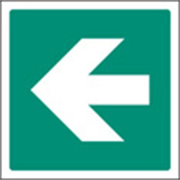 Arrow Left Emergency Sign