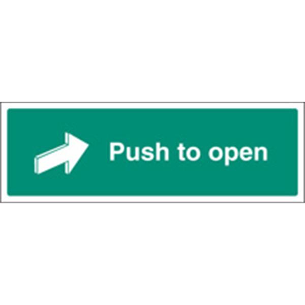 Push Pad to Open Emergency Sign