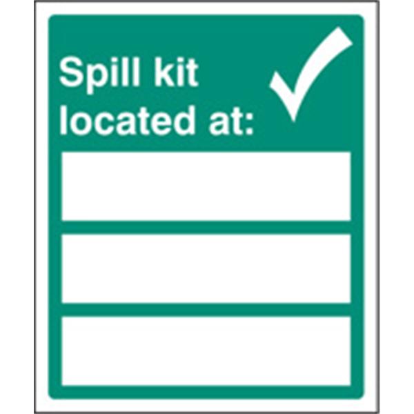 Spill Kit Located At Sign