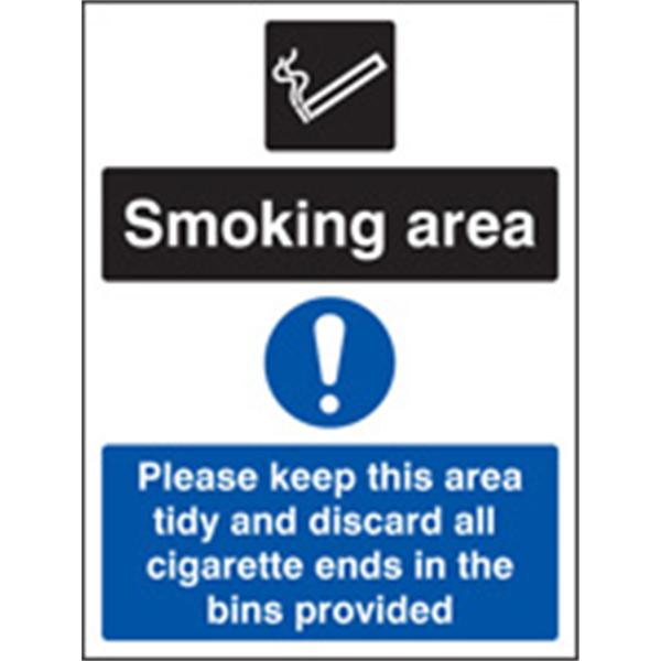 Smoking Area / Warning Safety Sign