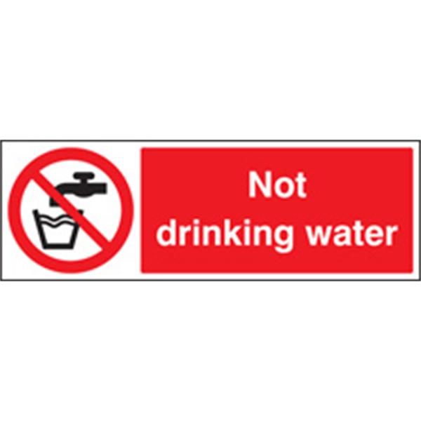 Not Drinking Water Prohibition Sign