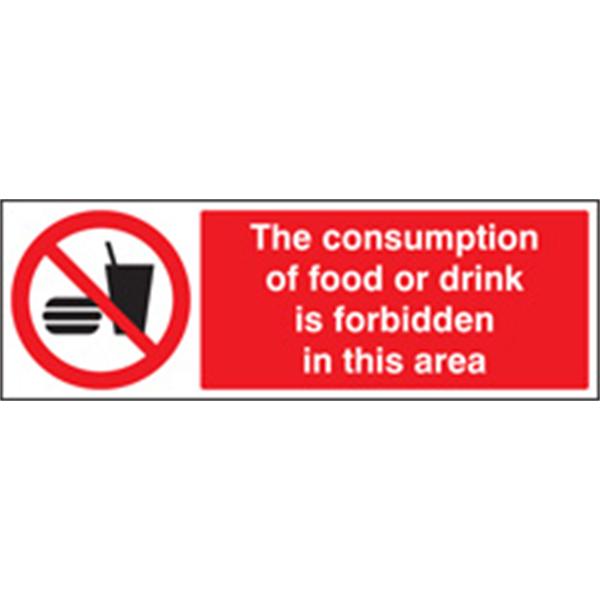 Consumption of Food Prohibition Sign