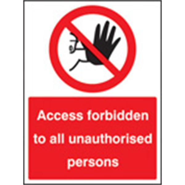 Access Forbidden Prohibition Sign