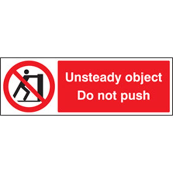 Unsteady Object Do Not Push