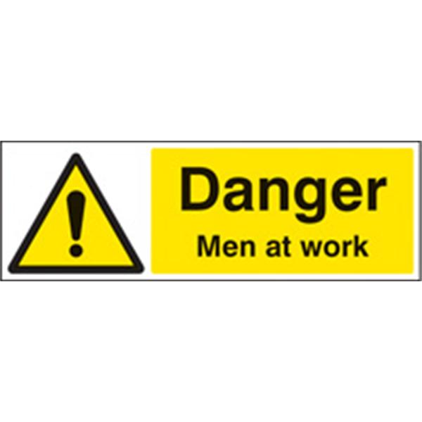 Danger Men AT work warning sign