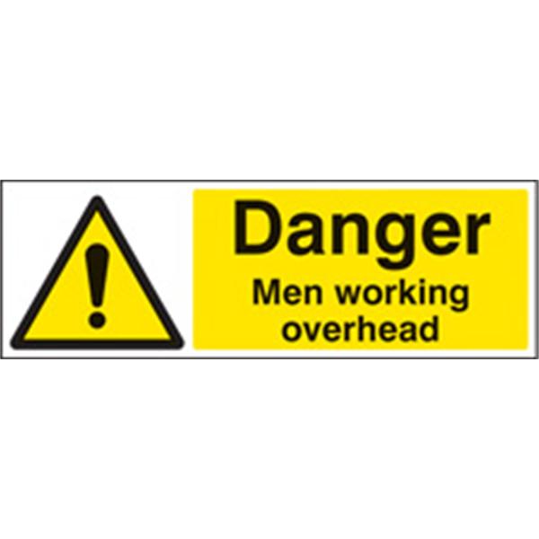 Danger Men Working Overhead Warning Sign