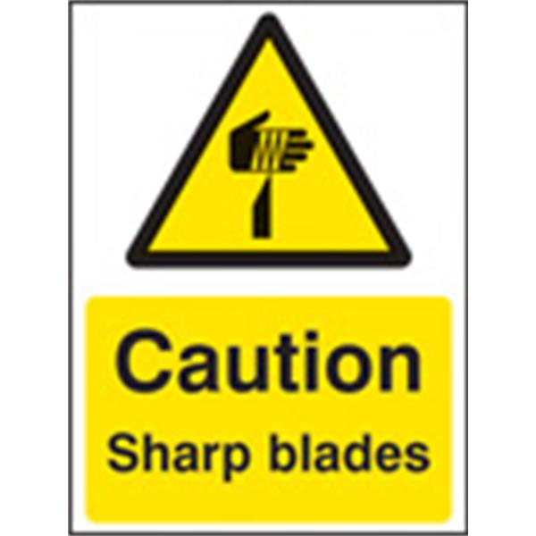 Sharp Blades Warning Sign