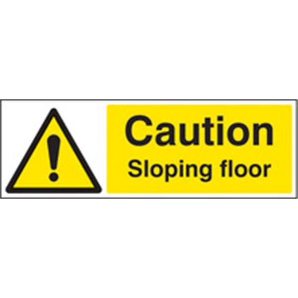 Sloping Floor Warning Sign