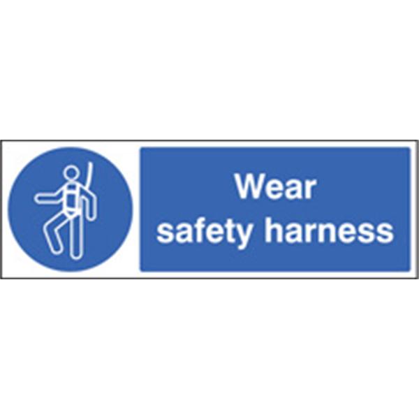 Wear Safety Harness Mandatory Sign